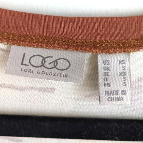 LOGO Tunic with Mod Pattern in Fall Colors XS - Picture 10 of 10